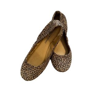 Lucky Brand leopard print Emmie ballet flats, size 8M